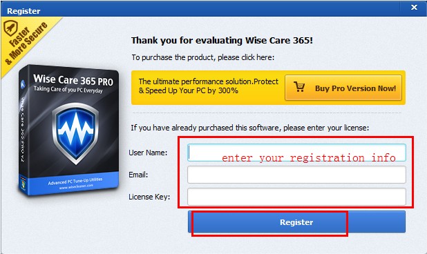 wise care 365 pro license key free download