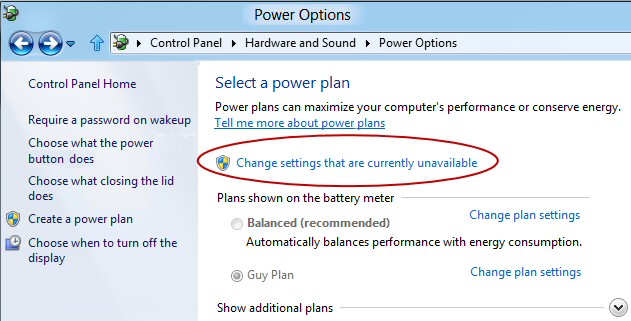 “Power options” Section in Control Panel, click on the “choose what the Power button do”. Where are the Windows рядом с учителем. Power features